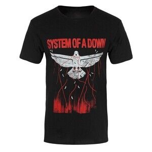 System Of A Down Dove Overcome Music Fan Black Graphic Tee T-Shirt